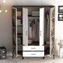 Hanah Home Armario Kumsal PTP Nogal y Blanco